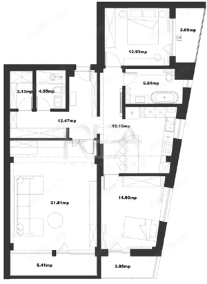 Apartament 3 camere Timpuri Noi – bloc nou 2015, parcare, 118 mp - imagine 11