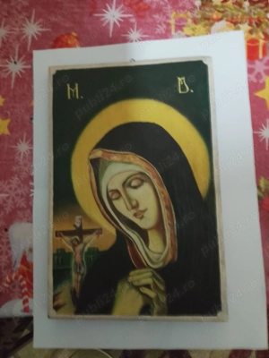 Vând icoană pictată pe lemn 