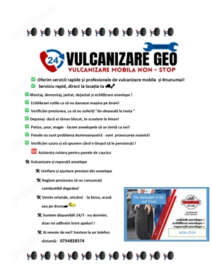 Vulcanizare mobila Timisoara si zonele limitrofe