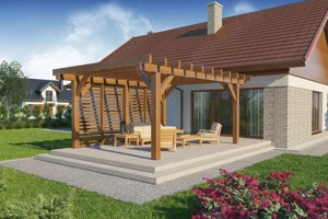 Pergola lemn 600 x 400 x240h cm