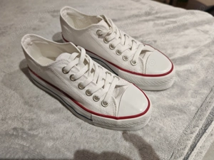 Teniși cu talpa inalta femei, Marime 36, NOI, culoare alba