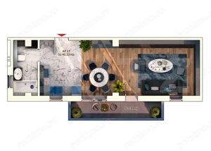 Apartament 1 Camera, 40 mp, Semifinisat, Zona Iulius Mall