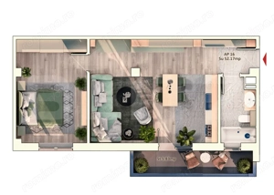 Apartament 2 Camera, 52 mp, Semifinisat, Zona Dorobantilor - imagine 2