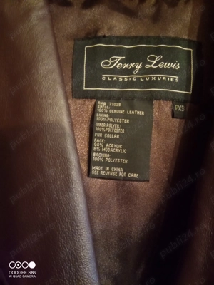 Haină de piele, lungă pentru dame  - imagine 4