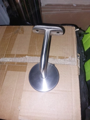 Teava inox 2m,l de vanzare  si suporti