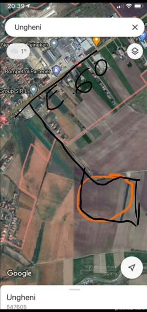 Vând teren extravilan în orașul Unghen