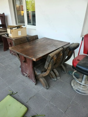 De vânzare mese scaune terasa lemn masiv