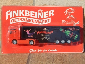 Macheta cap tractor camion MAN TGA bere Finkbeiner sc 1:87