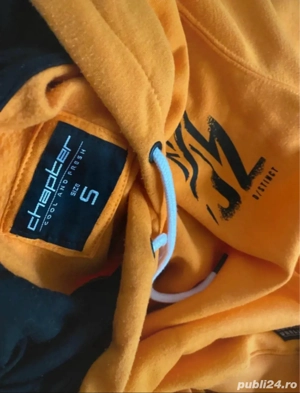 Hanorac portocaliu Chapter unisex - imagine 4