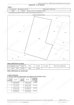 Inchiriere teren pe 30 de ani pt Panouri solare 10 HA la CUNTA , jud Alba INCHIRIERE - imagine 2