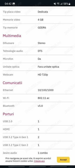 Laptop gaming Asus TUF15