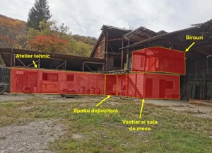 Spațiu industrial 1.350 m  Nehoiu - hale, birouri, utilități complete - imagine 5