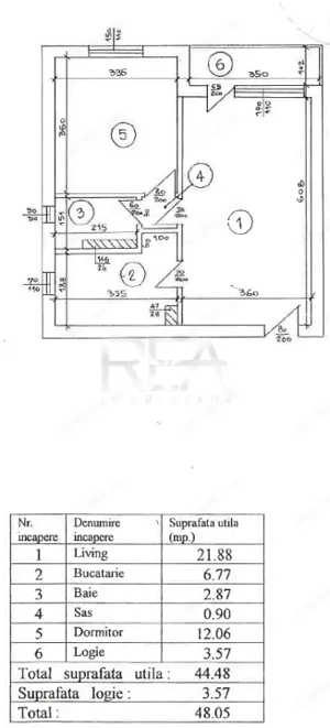 Apartament 2 camere Tineretului – bloc reabilitat, etaj 1, 48 mp - imagine 5