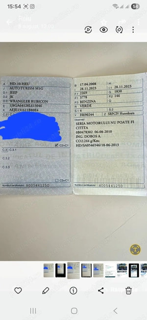 Vând Jeep Wrangler Rubicon fab 2008 cumpărat de nou din America  - imagine 9 Vând Jeep Wrangler Rubicon fab 2008 cumpărat de nou din America  - imagine 9