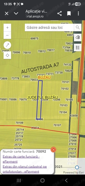 Teren Extravilan langa autostrada A7