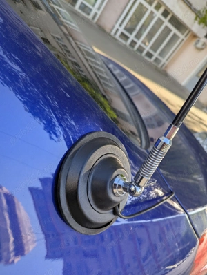 Antena CB + Baza Magnetica + Prindere Fluture Rabatabila + Cablu Talpa - imagine 2