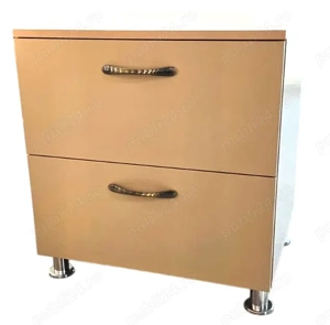 Masca Lavoar Baie Cappuccino Mat, 4 picioare H=80 mm, 2 sertare, MDF AGT