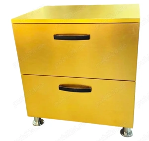 Masca Lavoar Baie Auriu Picasso, 4 picioare H=80 mm, 2 sertare, MDF AGT