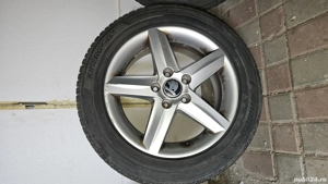 Vând jante 5x112 R16 gama VAG,echipate cu anvelope de iarnă  - imagine 4