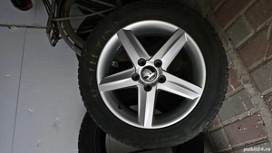 Vând jante 5x112 R16 gama VAG,echipate cu anvelope de iarnă  - imagine 2