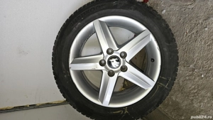 Vând jante 5x112 R16 gama VAG,echipate cu anvelope de iarnă  - imagine 5