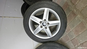 Vând jante 5x112 R16 gama VAG,echipate cu anvelope de iarnă  - imagine 3