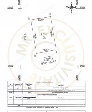 Teren 500 mp intravilan Smeura Stoenari - 4 loturi - imagine 3