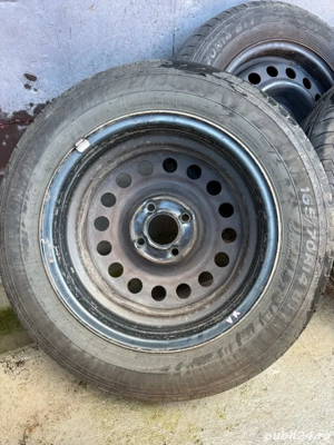 Vând jante cu anvelope de vară 165/70/14 - imagine 8
