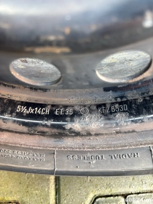 Vând jante cu anvelope de vară 165/70/14 - imagine 5