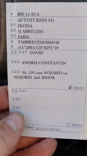 Vând Skoda Fabia 