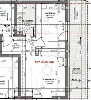 COMISION 0% OFERTA! Apartament 2 camere, Terasa 13mp, Apahida  - imagine 4