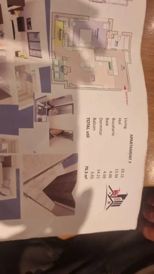 Apartament 2 camere 71mp , bloc nou, zona George Enescu