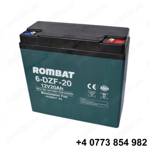 Set 5 baterii Gel Chilwee 6-DZF-20 pentru scuter electric ( 60V 20Ah)