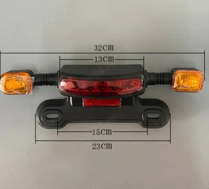 Stop Spate LED 3 in 1 pentru Motocicleta Electrica si Scuter Electric 12V 24V 48V 60V