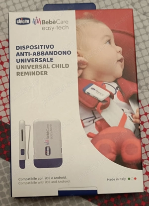 Alarma scaun auto, Chicco, Universal, 3 alarme, Alb Albastru .