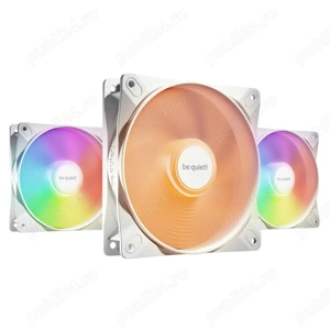 Set ventilatoare PC Be Quiet! Light Wings LX 120MM White ARGB - imagine 2