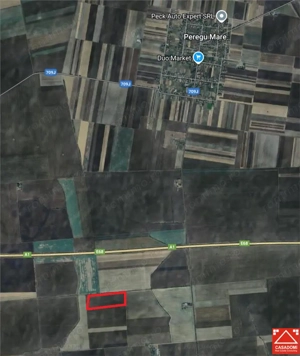 Teren agricol 10 ha, Peregul Mare, langa autostrada
