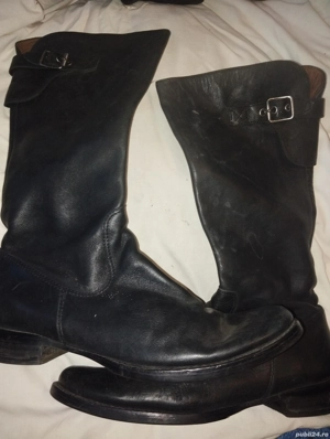 Cizme lungi din piele, la 2 per  hanorac bonus