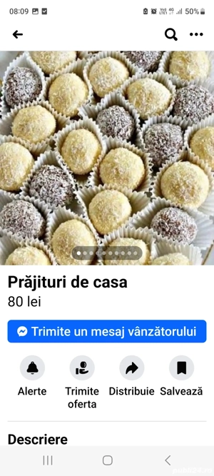 prăjituri si cârnații  de casa si plato