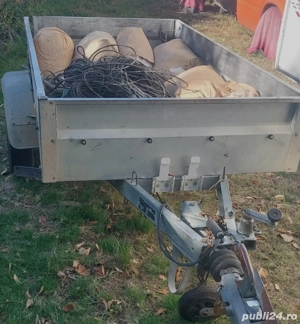 Vând remorcă Stema, 750 kg, cu sistem de frânare.