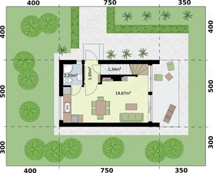 Kit casa lemn 75 mp - imagine 4