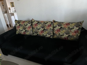 Canapea 3 locuri si fotoliu, ambele extensibile