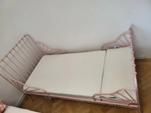 Mannen ikea- cadru de patroz deschis extensibil,somiera+saltea