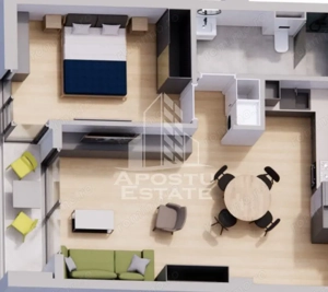 DE VANZARE Apartament 2 camere intr-un complex rezidential premium - imagine 5