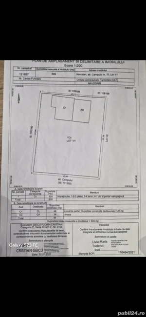 Vănd teren Navodari
