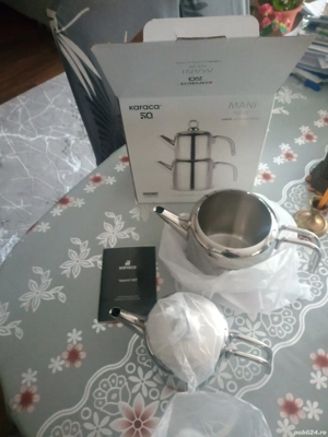 Vand Karaca ceainic turcesc de inox 2-3 litrii 