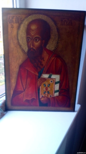 vând icoană pe lemn 
