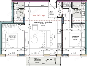 Apartament 3 camere, 2 bai, 0 comision, TERRA Oasului - imagine 3