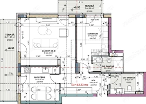 3 camere, 2 bai, 2 balcoane, etajul 2, comizion zero, TERRA Oasului - imagine 4