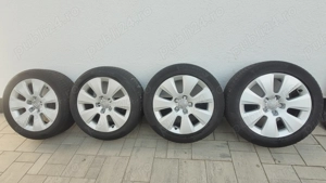 Jante originale Audi r17 cu cauciucuri de iarna - imagine 2